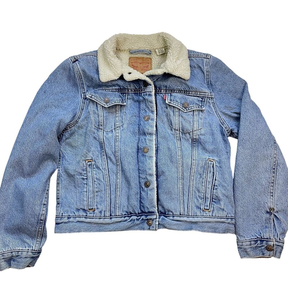 Levi's Trucker Jacket Sherpa Lined Size Medium